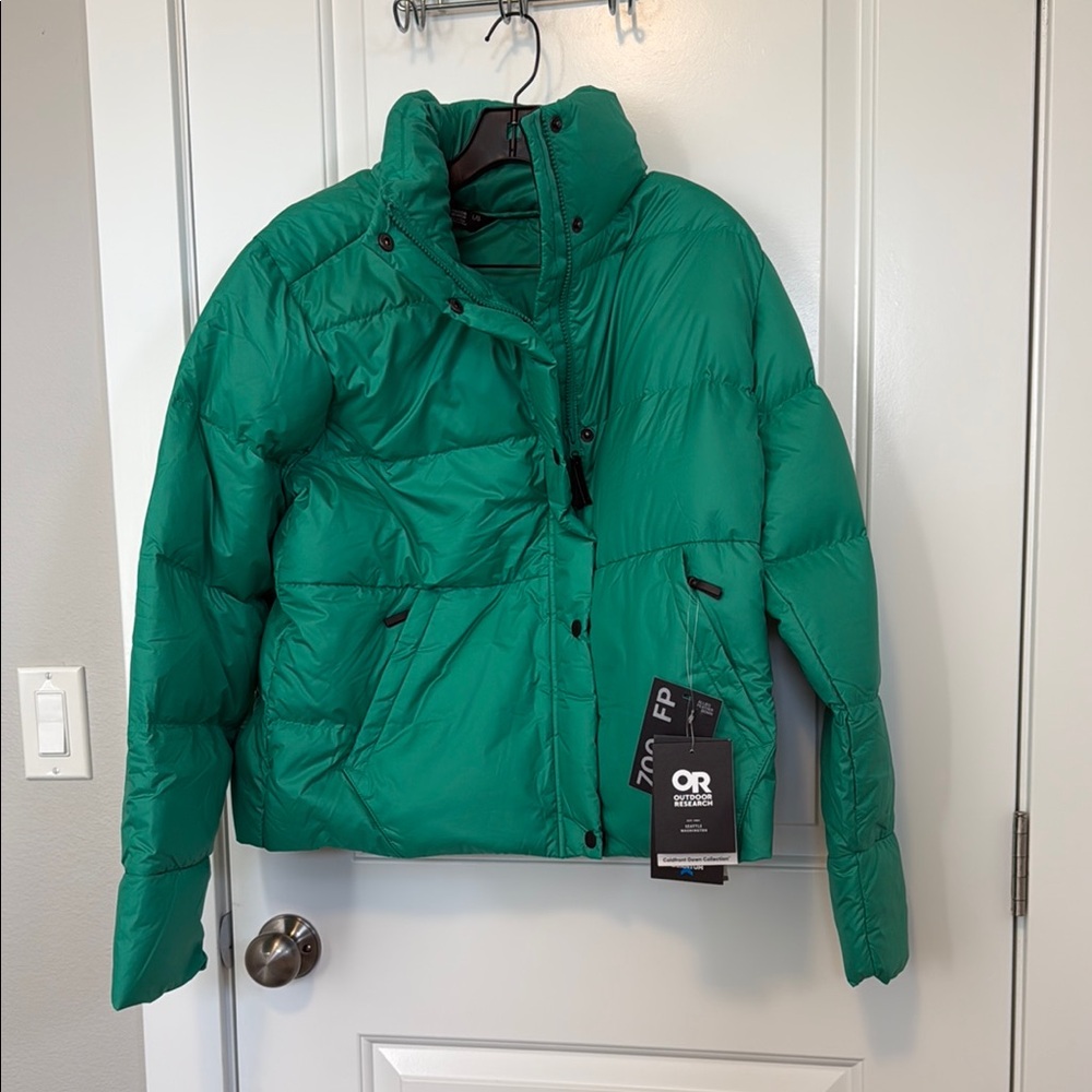Outdoor Research Green Puffer Jacket women’s size l